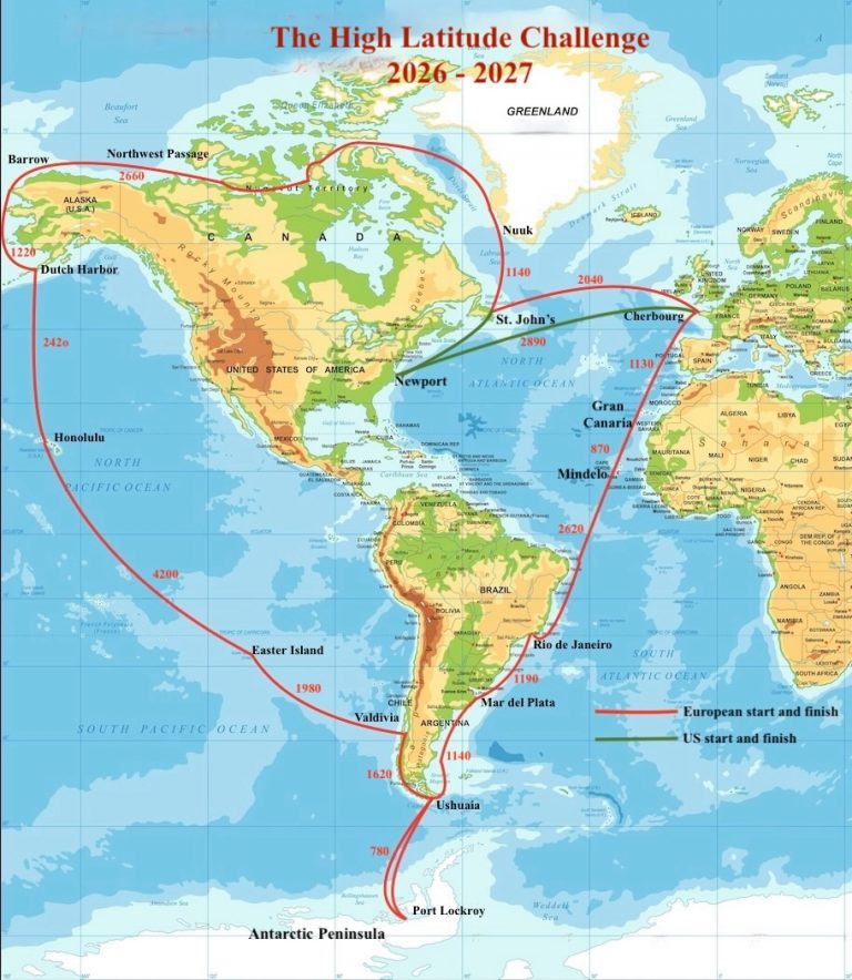 Rally: The High Latitude Challenge map for 2026-2027 route